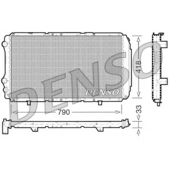 Radiateur, refroidissement du moteur DENSO DRM09076