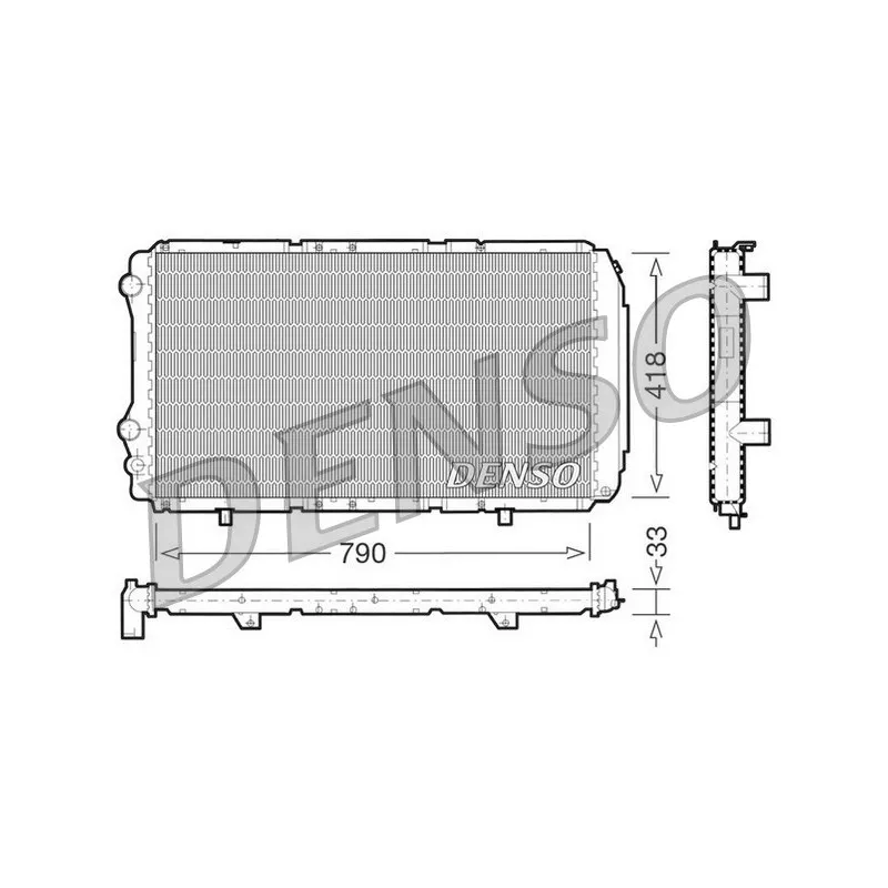 Radiateur, refroidissement du moteur DENSO DRM09076