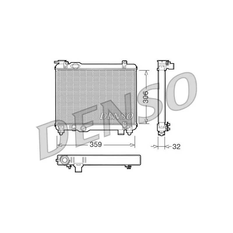 Radiateur, refroidissement du moteur DENSO DRM09082