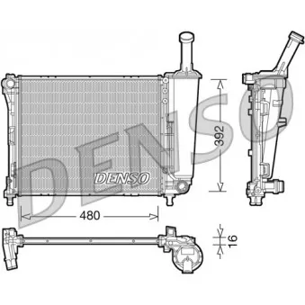 Radiateur, refroidissement du moteur DENSO DRM09088
