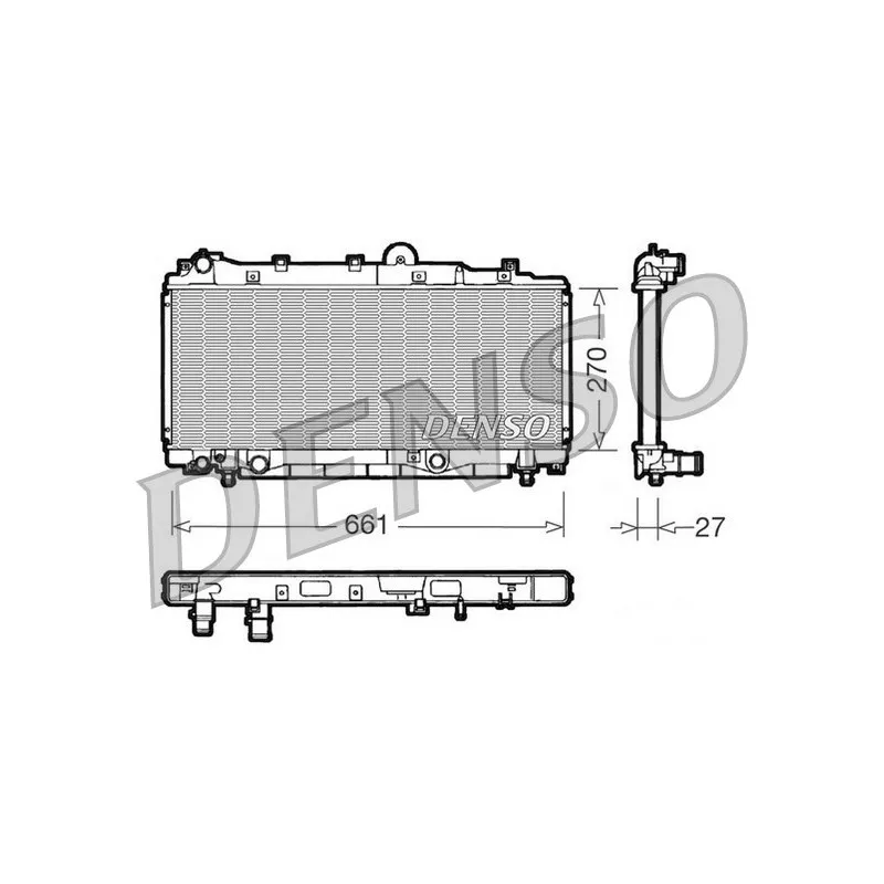 Radiateur, refroidissement du moteur DENSO DRM09093