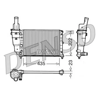 Radiateur, refroidissement du moteur DENSO DRM09095