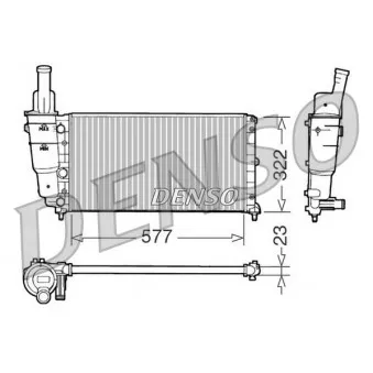 Radiateur, refroidissement du moteur DENSO DRM09096
