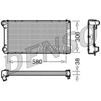 Radiateur, refroidissement du moteur DENSO DRM09098