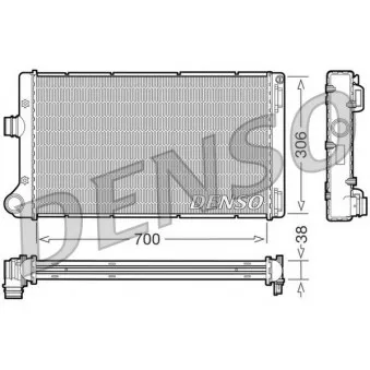 Radiateur, refroidissement du moteur DENSO DRM09099