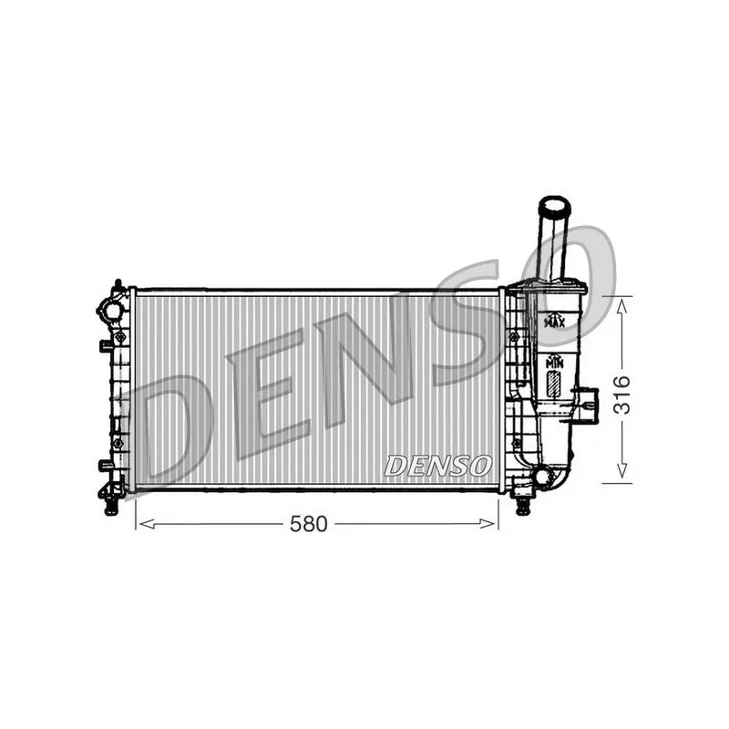 Radiateur, refroidissement du moteur DENSO DRM09102