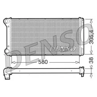 Radiateur, refroidissement du moteur DENSO DRM09103