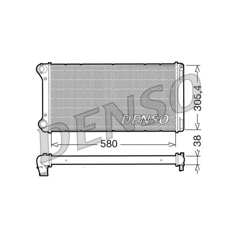 Radiateur, refroidissement du moteur DENSO DRM09103