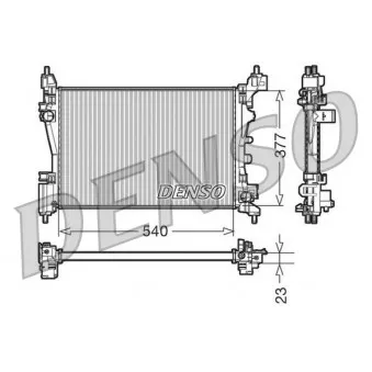 Radiateur, refroidissement du moteur DENSO DRM09109