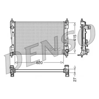 Radiateur, refroidissement du moteur DENSO DRM09110