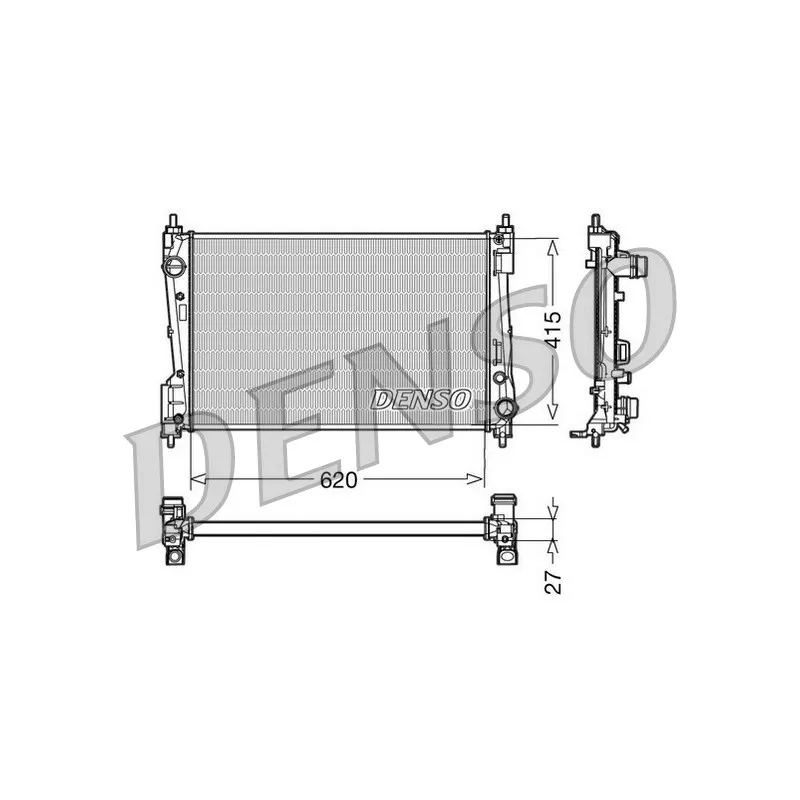 Radiateur, refroidissement du moteur DENSO DRM09110
