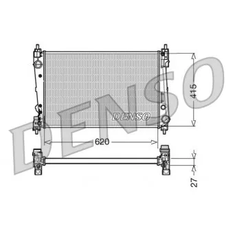 Radiateur, refroidissement du moteur DENSO DRM09111