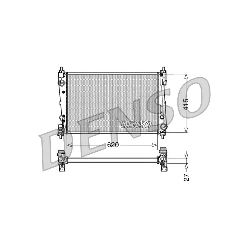 Radiateur, refroidissement du moteur DENSO DRM09111