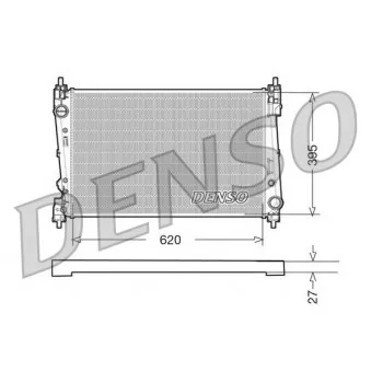 Radiateur, refroidissement du moteur DENSO DRM09112