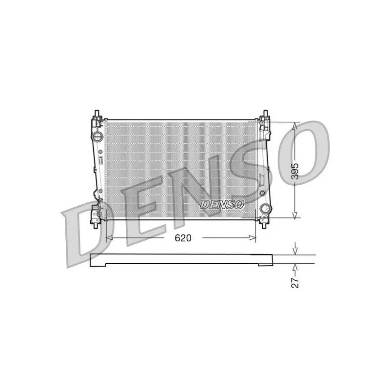 Radiateur, refroidissement du moteur DENSO DRM09112