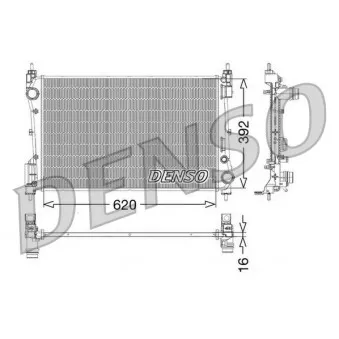 Radiateur, refroidissement du moteur DENSO DRM09114