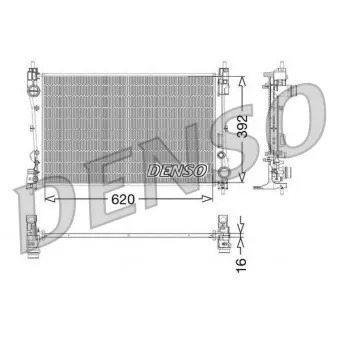 Radiateur, refroidissement du moteur DENSO DRM09115