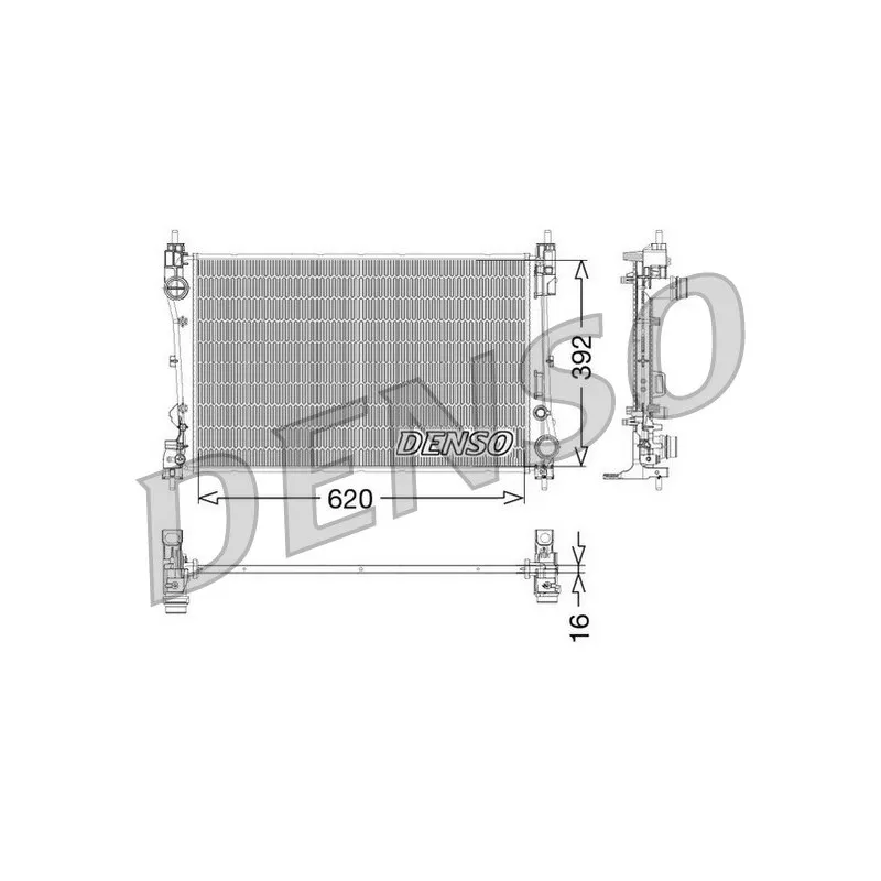 Radiateur, refroidissement du moteur DENSO DRM09115