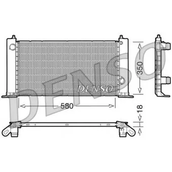 Radiateur, refroidissement du moteur DENSO DRM09121