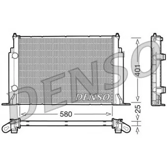 Radiateur, refroidissement du moteur DENSO DRM09122