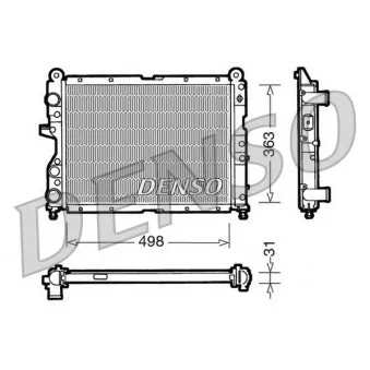 Radiateur, refroidissement du moteur DENSO DRM09131