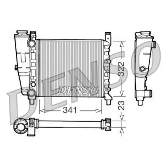 Radiateur, refroidissement du moteur DENSO DRM09141