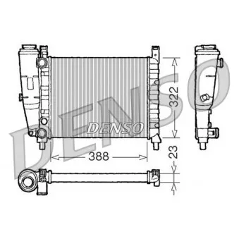 Radiateur, refroidissement du moteur DENSO DRM09142