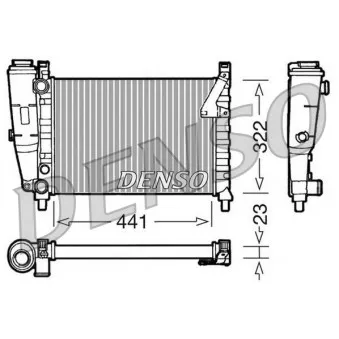 Radiateur, refroidissement du moteur DENSO DRM09143