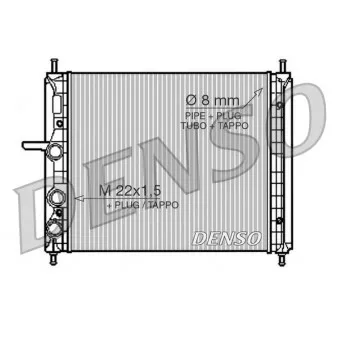 Radiateur, refroidissement du moteur DENSO DRM09150