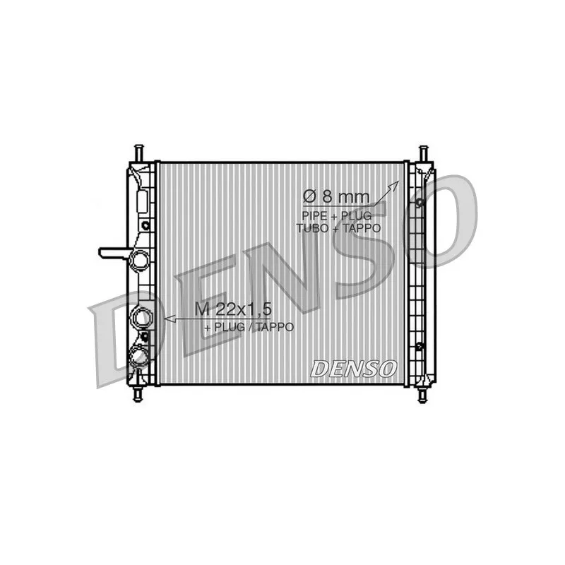 Radiateur, refroidissement du moteur DENSO DRM09150