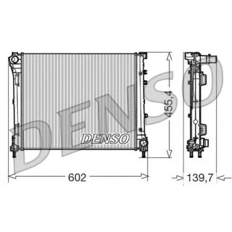 Radiateur, refroidissement du moteur DENSO DRM09162