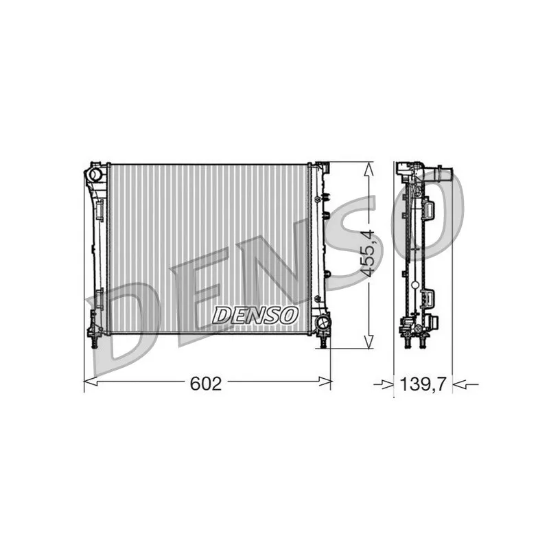 Radiateur, refroidissement du moteur DENSO DRM09162