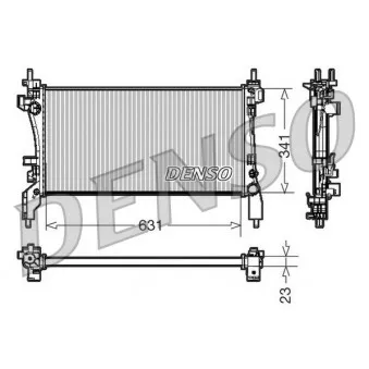 Radiateur, refroidissement du moteur DENSO DRM09172