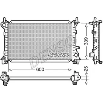 Radiateur, refroidissement du moteur DENSO DRM10002
