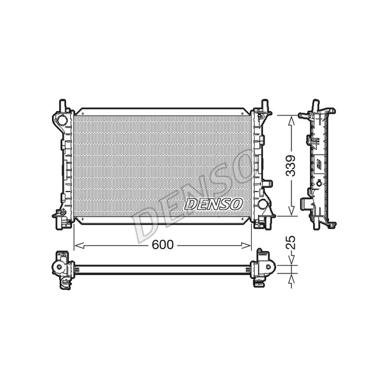 Radiateur, refroidissement du moteur DENSO DRM10002