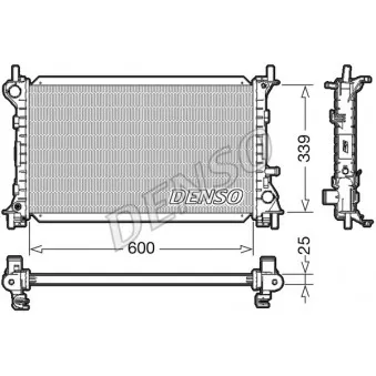 Radiateur, refroidissement du moteur DENSO DRM10003