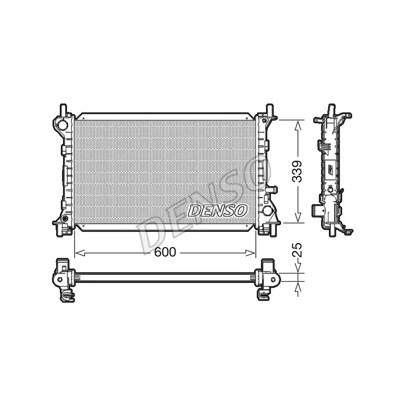 Radiateur, refroidissement du moteur DENSO DRM10003