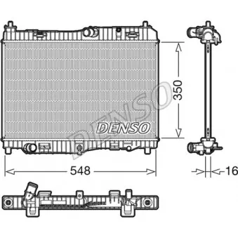 Radiateur, refroidissement du moteur DENSO DRM10005