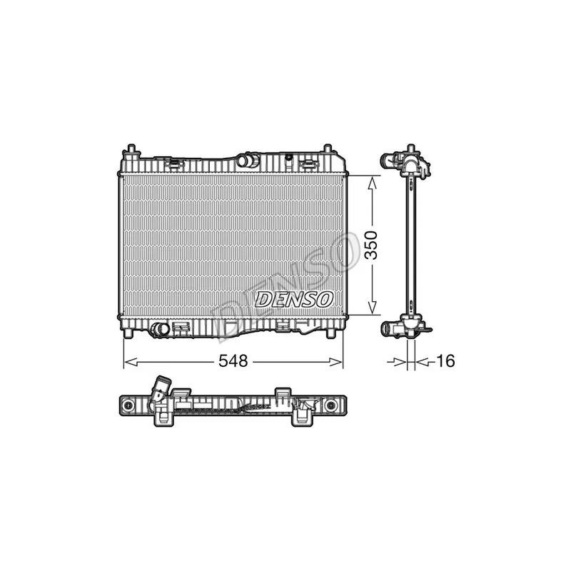 Radiateur, refroidissement du moteur DENSO DRM10006