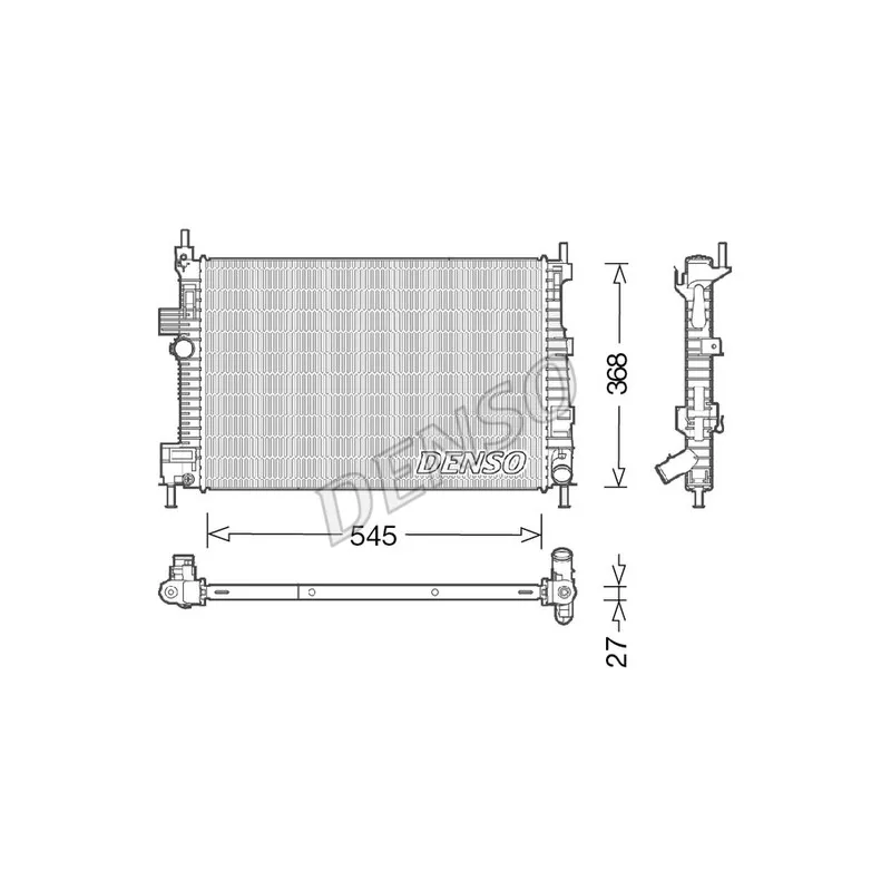 Radiateur, refroidissement du moteur DENSO DRM10009