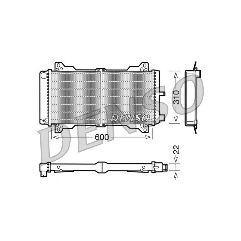 Radiateur, refroidissement du moteur DENSO DRM10013