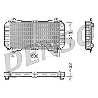 Radiateur, refroidissement du moteur DENSO DRM10016