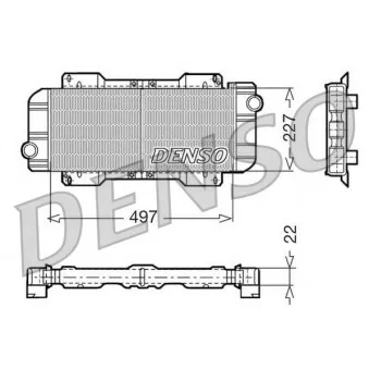 Radiateur, refroidissement du moteur DENSO DRM10019