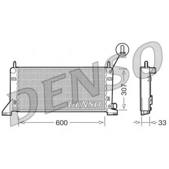 Radiateur, refroidissement du moteur DENSO DRM10020