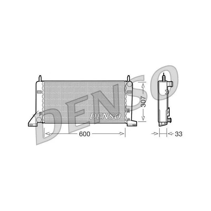 Radiateur, refroidissement du moteur DENSO DRM10021