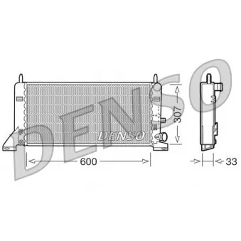 Radiateur, refroidissement du moteur DENSO DRM10023
