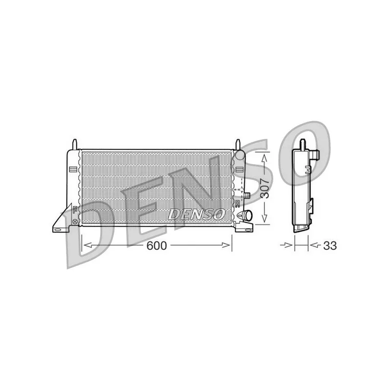 Radiateur, refroidissement du moteur DENSO DRM10023