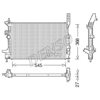 Radiateur, refroidissement du moteur DENSO DRM10028