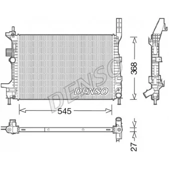 Radiateur, refroidissement du moteur DENSO DRM10029
