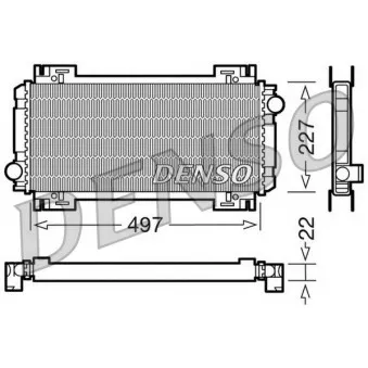 Radiateur, refroidissement du moteur DENSO DRM10032